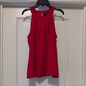 Nine West Bold Red Sleeveless Blouse